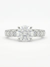 1.5 Carat Lab Grown Diamond Ring 18K White Gold Round Diamond Wedding Ring