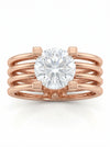 Round Lab Grown Diamond Solitaire Ring For Men