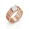 Round Lab Grown Diamond Solitaire Ring For Men