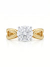 1.0 Carat Round Diamond Twisted Engagement Ring