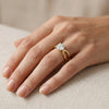 1.0 Carat Round Diamond Twisted Engagement Ring
