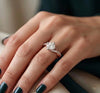 1.0 Carat Round Cut Lab Grown Diamond Engagement Ring