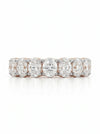 0.20 CT Each Oval Cut Eco-Friendly Diamond Wedding Band