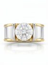 2.0 CT Round Brilliant Cut Lab Grown Men's Diamond Ring