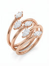 Pear &amp; Marquise Shape Lab Grown Diamond Ring