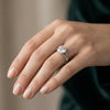 Solitaire  Round Cut Lab Grown Diamond Ring-18KT White Gold