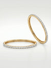 A sleek and sophisticated bangle adorned with sparkling lab-grown diamonds - perfect for elevating everyday elegance or special occasions