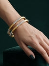 Elegant Lab-Grown Diamond Bangle in Gold – Timeless Ethical Jewelry
