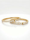 Close Setting Graduated Lab Grown Diamond Bangle