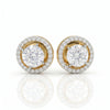 1.00 Ct Round Shape Lab Grown Diamond Detachable Halo Stud