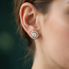 1.00 Ct Round Shape Lab Grown Diamond Detachable Halo Stud