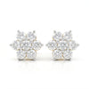 Flower Shape Lab Grown Diamond Earring