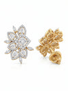 "Heritage Sparkle Floral Earring", Lab Grown Diamond Earring