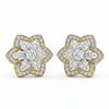 6.03 Carat Flower Design Lab Grown Diamond Earring