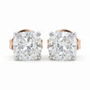 1.53 Carat Each F VS1 Cushion Cut Lab Crated Diamond Stud Earring