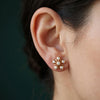 South Indian Style, Close Setting Diamond Earring