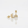 3 ct Each F VS1 IGI Radiant Shape Lab Made Diamond Stud