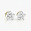 1.15 Carat Each Unique Round Design Lab Made Diamond Women's Studs