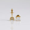 1.80 ct Each F VVS2 IGI Princess Shape Lab Grown Diamond Stud