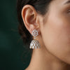 Small Lab Grown Diamond Jumkha Earring For Woman