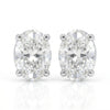 1.73 ct Each E VVS2 IGI Oval Shape Solitaire Diamond Stud