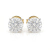 1.46 ct Each D VS1 IGI Round Shape Solitaire Lab Grown Hidden Halo Diamond Stud