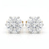 1 carat Each D VVS1 IGI Certified Round Brilliant Lab Grown diamond Stud