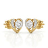 0.81 ct Each E VS1 IGI Round Fancy Lab Made Diamond Earring