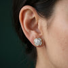 1.04 ct Each E VVS1 IGI Round Shape Solitaire Lab Grown Diamond Earring