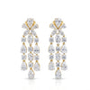 Elegant Lab-Grown Diamond Dangler Earrings-Sustainable Luxury with a Fancy Diamond Finish