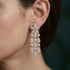 Elegant Lab-Grown Diamond Dangler Earrings-Sustainable Luxury with a Fancy Diamond Finish
