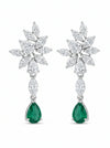 Timeless Beauty Of Pear and Marquise Shaped Diamond Earrings.