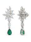 Timeless Beauty Of Pear and Marquise Shaped Diamond Earrings.