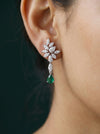 Timeless Beauty Of Pear and Marquise Shaped Diamond Earrings.