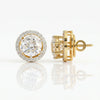1 ct Each E VVS1 IGI Certified Detachable Round Lab Grown Diamond Studs