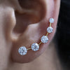 Round Cut Lab Grown Diamond Ear Climber
