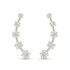 Round Cut Lab Grown Diamond Ear Climber
