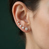 Round Cut Lab Grown Diamond Ear Climber