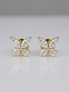 Delicate Butterfly Diamond Earrings – Graceful Sparkle in a Petite Design