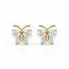 Beautiful Lab Made Butterfly Diamond Earring