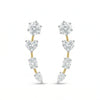 Multi Shape Lab Grown Diamond Ear Climber Earring – Round, Heart, Oval, Pear Cut