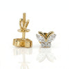 Delicate Lab-Grown Diamond Earrings in 18K Gold