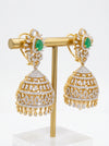 Lab Grown Diamond Jhumka Earrings with Changeable Center Stone