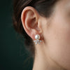 Pearl and Marquise shape Lab Grown Diamond Fancy Earring