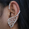 Marquise Lab Grown Diamond Ear Cuff Earrings – Statement Gold Ear Climber Jewelry