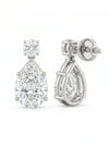 Beautiful Pear Shaped Lab Grown Diamond Earrings