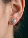 Halo Lab Grown Diamond Earring