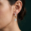 Oval Shape Lab Created Diamond Hoop Earring for Every Look