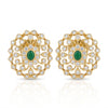 "Emerald Blossom Gold Earring", Lab Grown Diamond Earring
