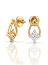 Princess Stone Lab Grown Diamond Fancy Earrings